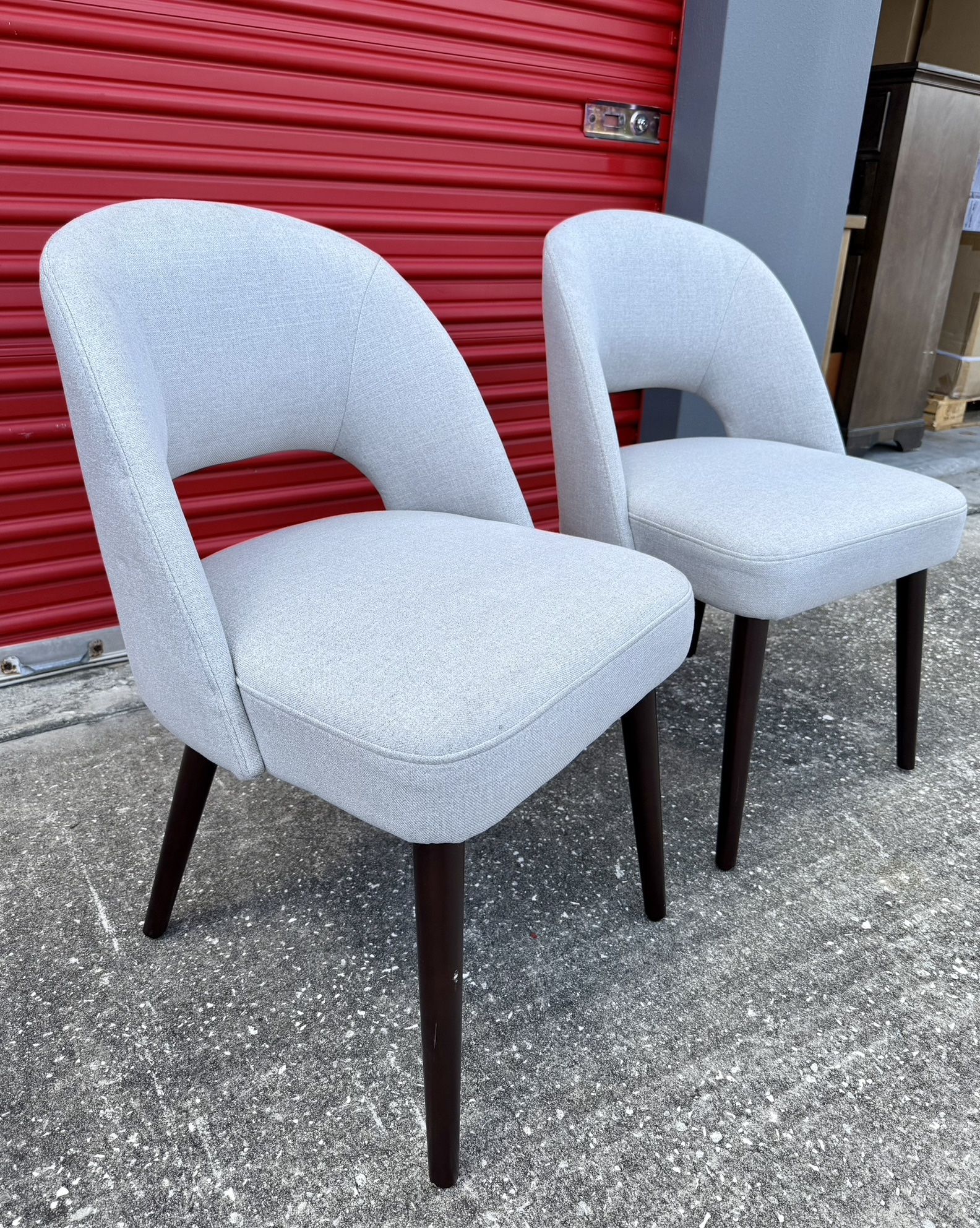 OUTLET | 2-pack Fabric Dining Chair, Light Gray