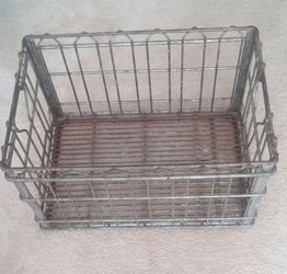 Vintage Lucern Dairy Heavy Gauge Wire Milk Crate