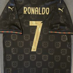 Soccer  Ronaldo Portugal adults player version special edition black kids and adults player version Jerseys jersey Ronaldo futbol Portugal 🇵🇹 Messi 