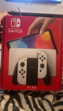 Nintendo Switch OLED Model White Complete In Box Like New Factory Reset