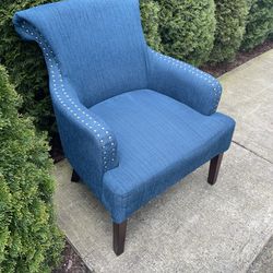 Blue Accent Chair Good Condition 