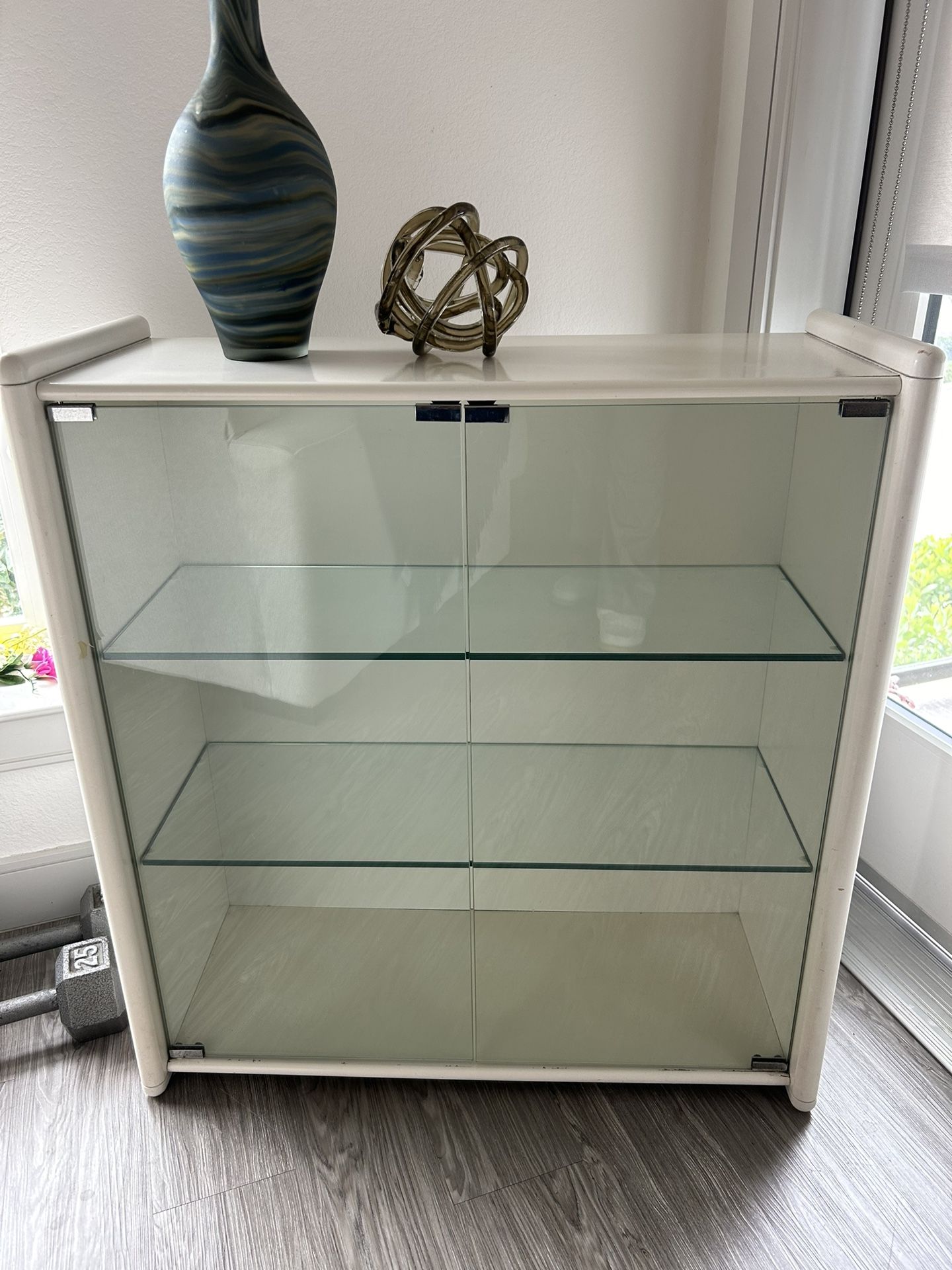 furniture Stand With Two Glass Shelves