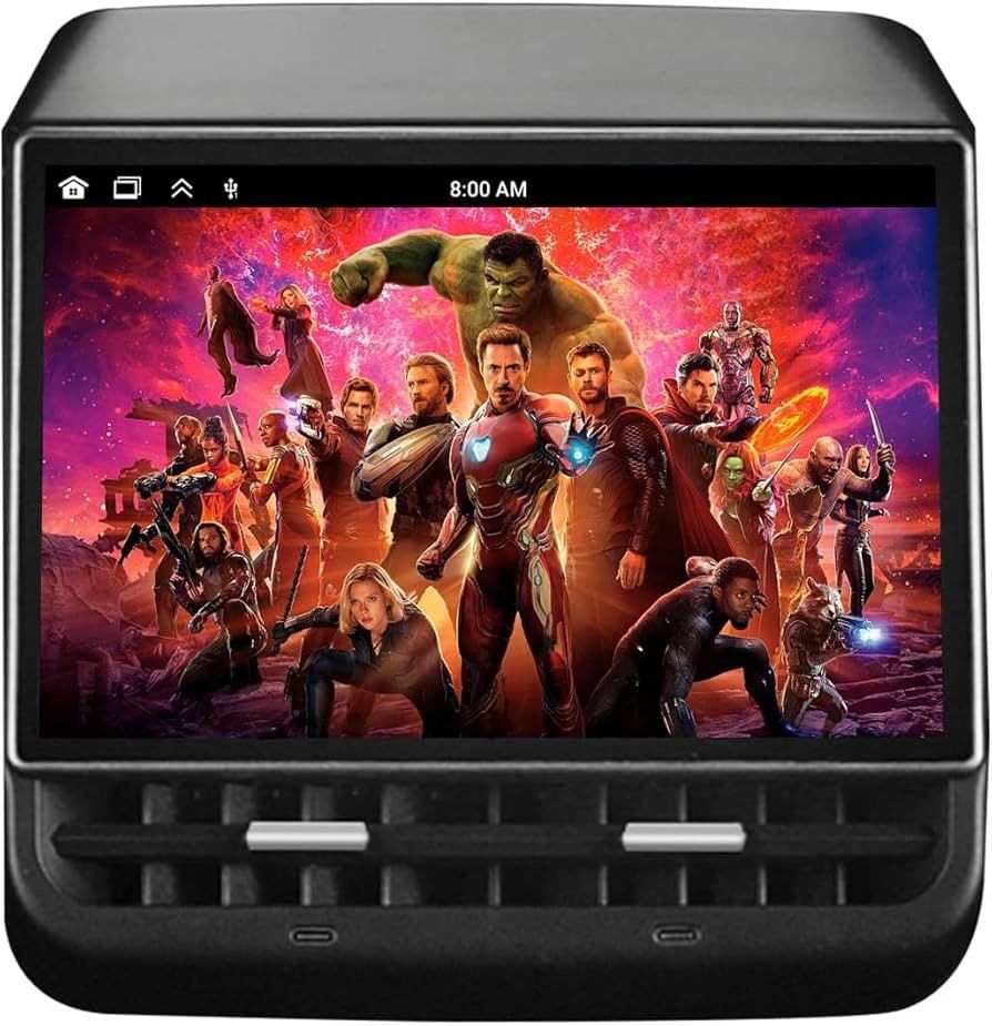 8.66 inch Rear Display Screen for Tesla Model 3 2020-2024&Model Y 2019-2024 Android 13 4G+64G Rear Entertainment Display Support Air Conditioning Cont