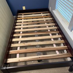 Twin size bed frame wood
