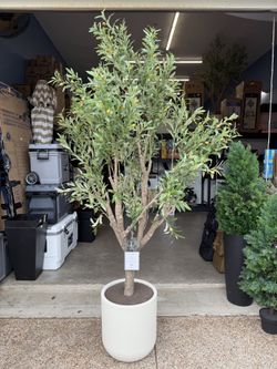 Faux 8' Olive Tree