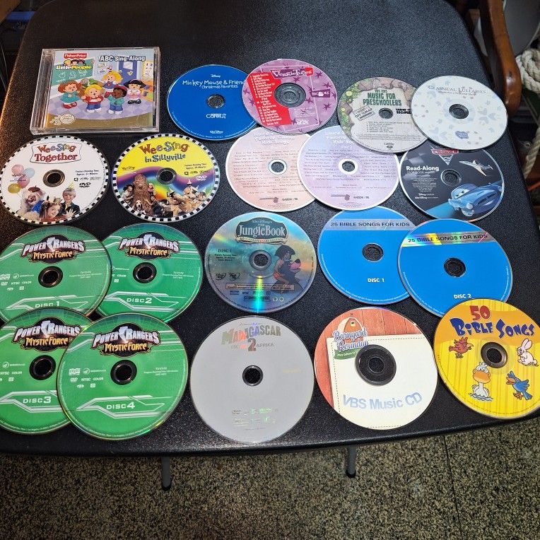 SET OF 20 DVDS FOR CHILDREN