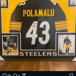 Hall Of Fame Signed Polamalu Jersey