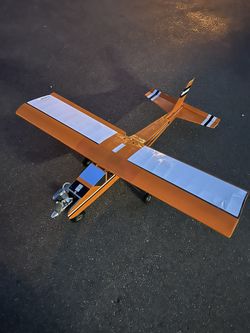 Remote Controlled Radio Rc Airplane w/ Controller And Extras 