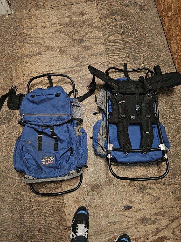 Two Jansport Camping & Hiking Backpacking Travel Bags