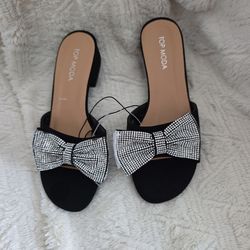 Bling bow shoes
