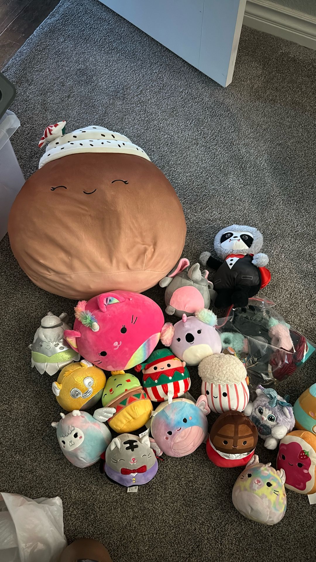 Lot Of Squishmallows Plushies And Accessories