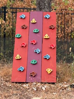 Handmade wooden Rock Climber