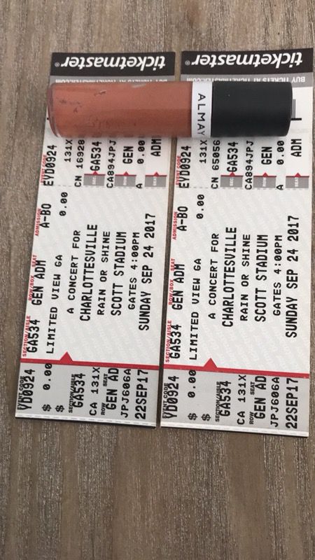 Two Good Charlottesville Tickets