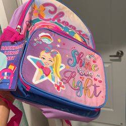 New Bookbag With Lunchbox