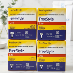 4 Boxes FreeStyle Lite Test Strips - Brand New & Sealed