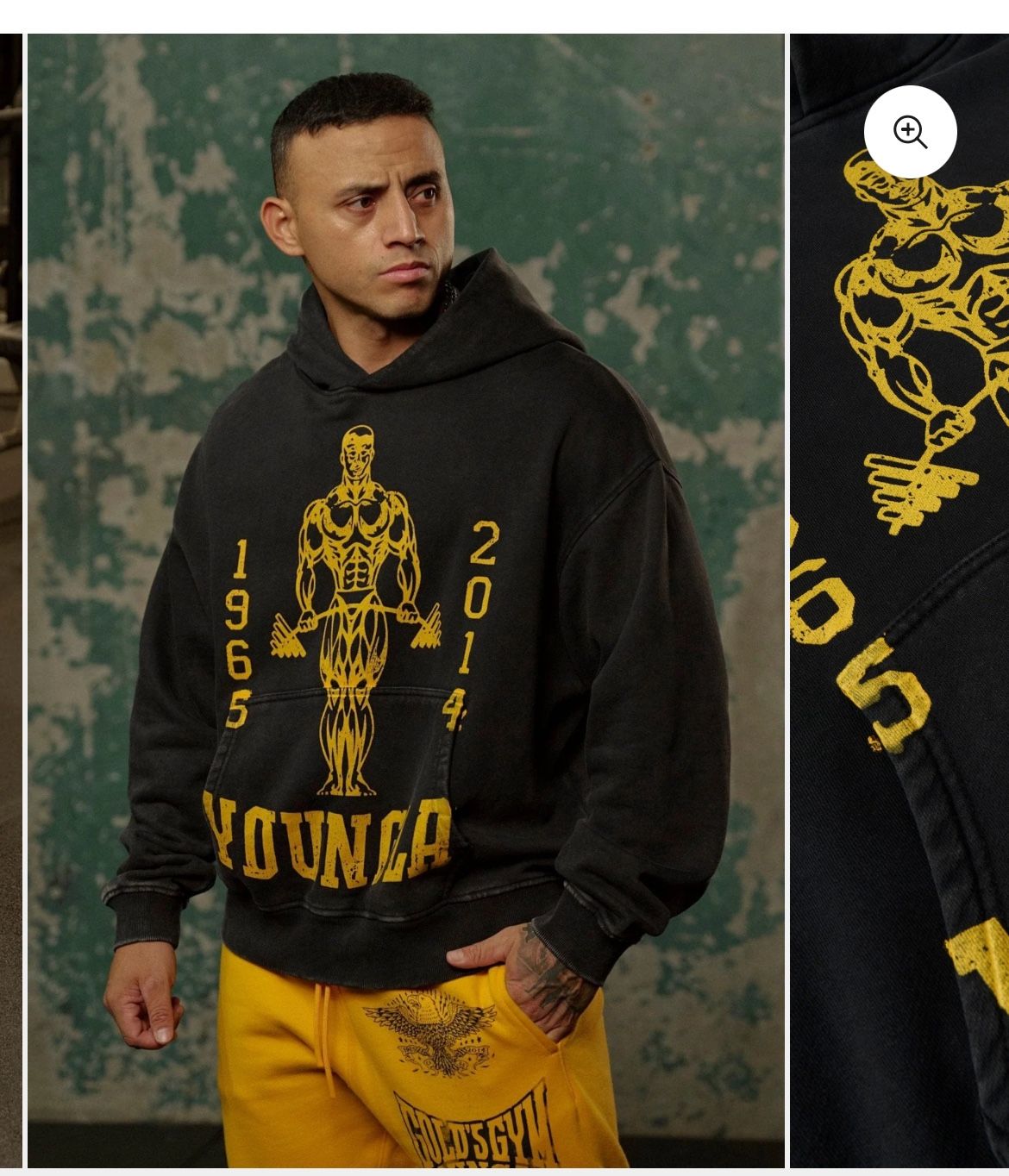 YOUNG LA Gold’s Hoodie