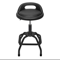 TYPE S Adjustable Shop Stool with Backrest – Swivel