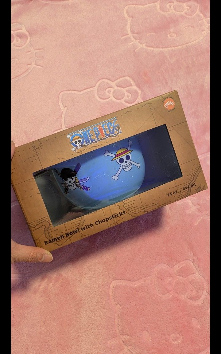 ONE PIECE Ramen Bowl And Chopsticks Set - Skull Anime