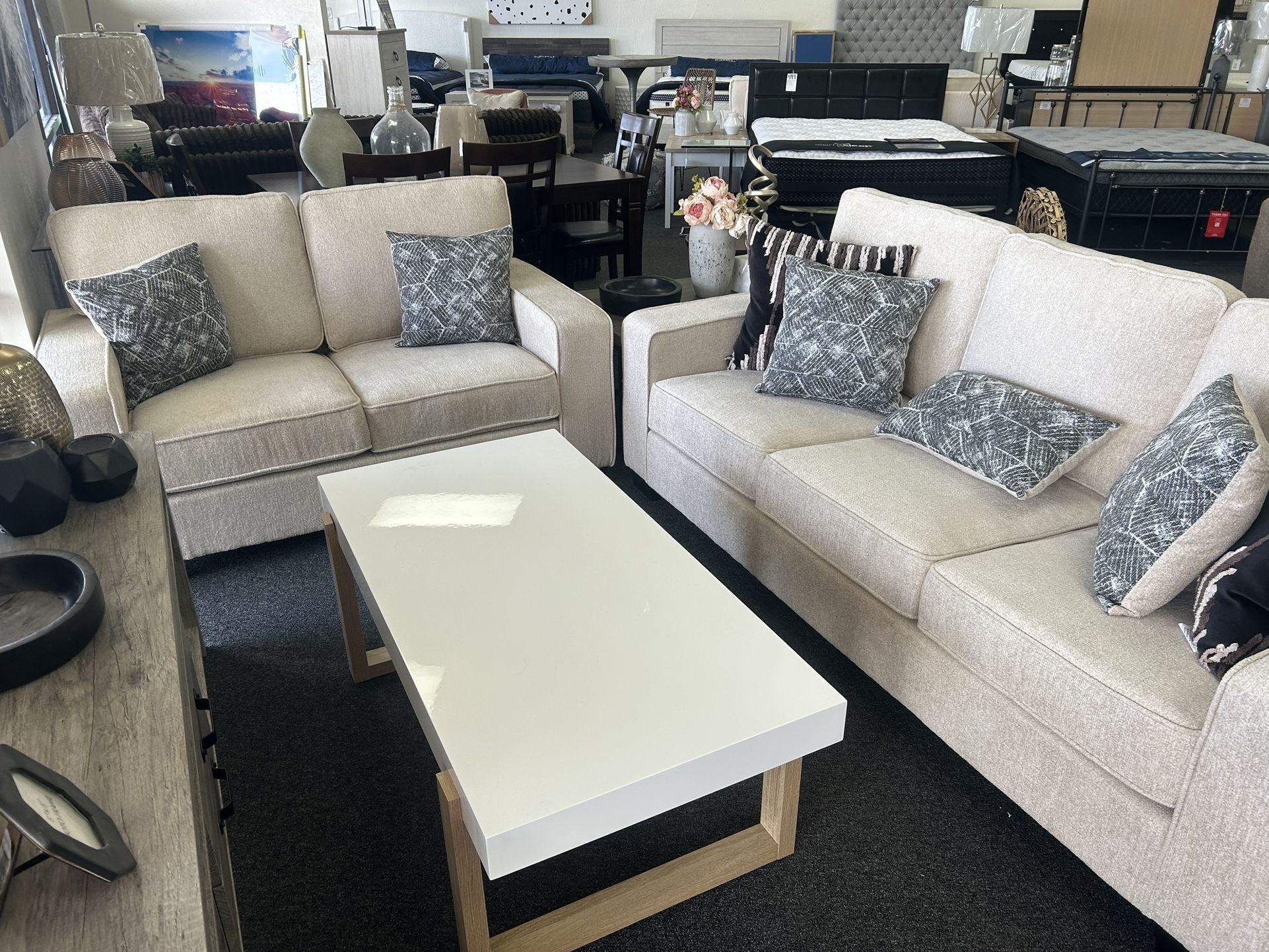 Beige Sofa Set (comes in different colors)