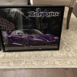Framed Car Posters (3)