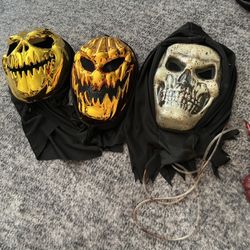 3 Hooded Scary Masks