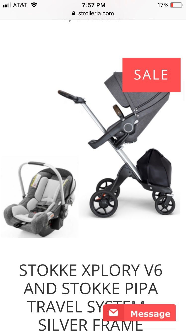 Stokke stroller with car seat and base!