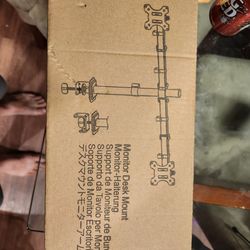Dual monitor bracket