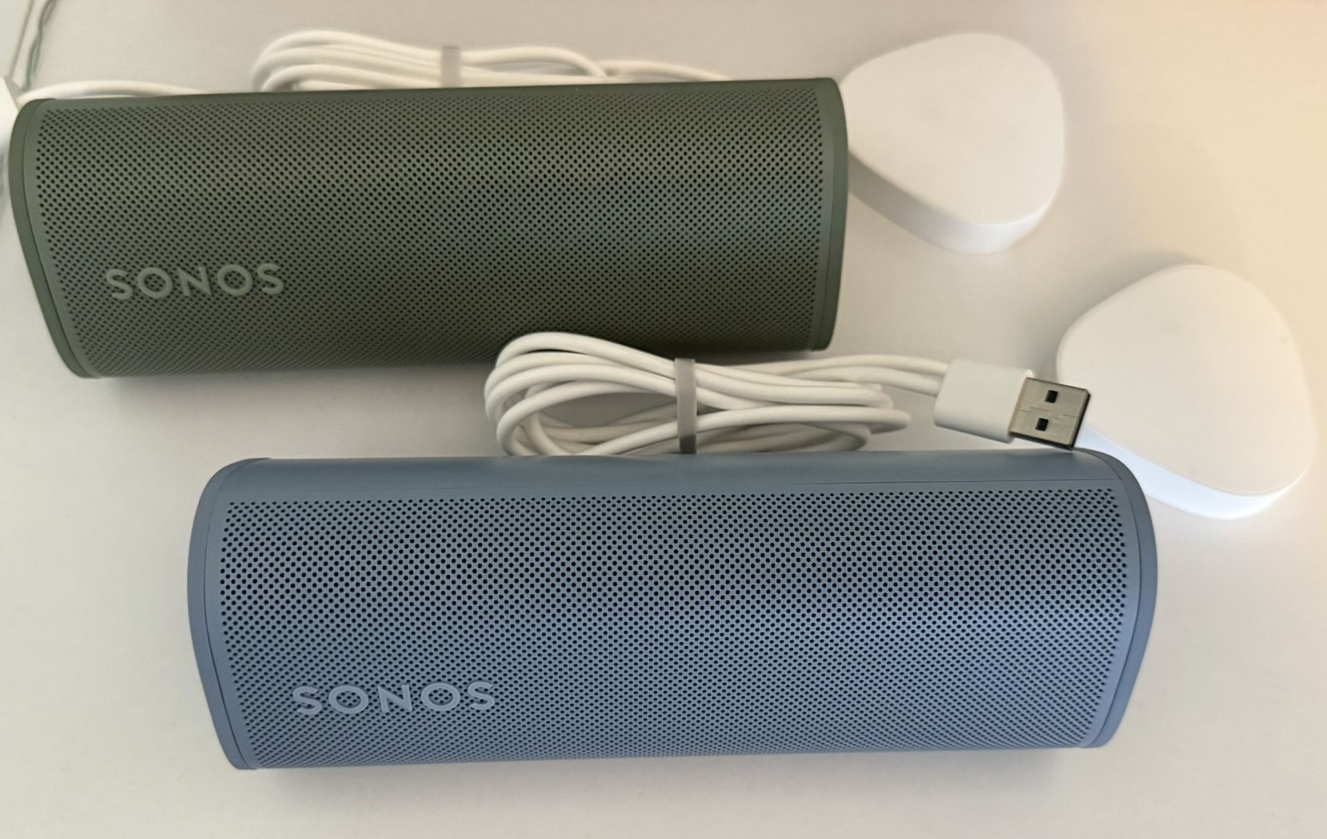 Sonos Roam 1 (SL) - Two Bluetooth Sonos Speakers (Green/Blue)