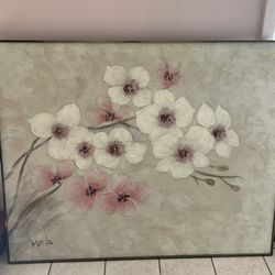 Pink Flower Painting 