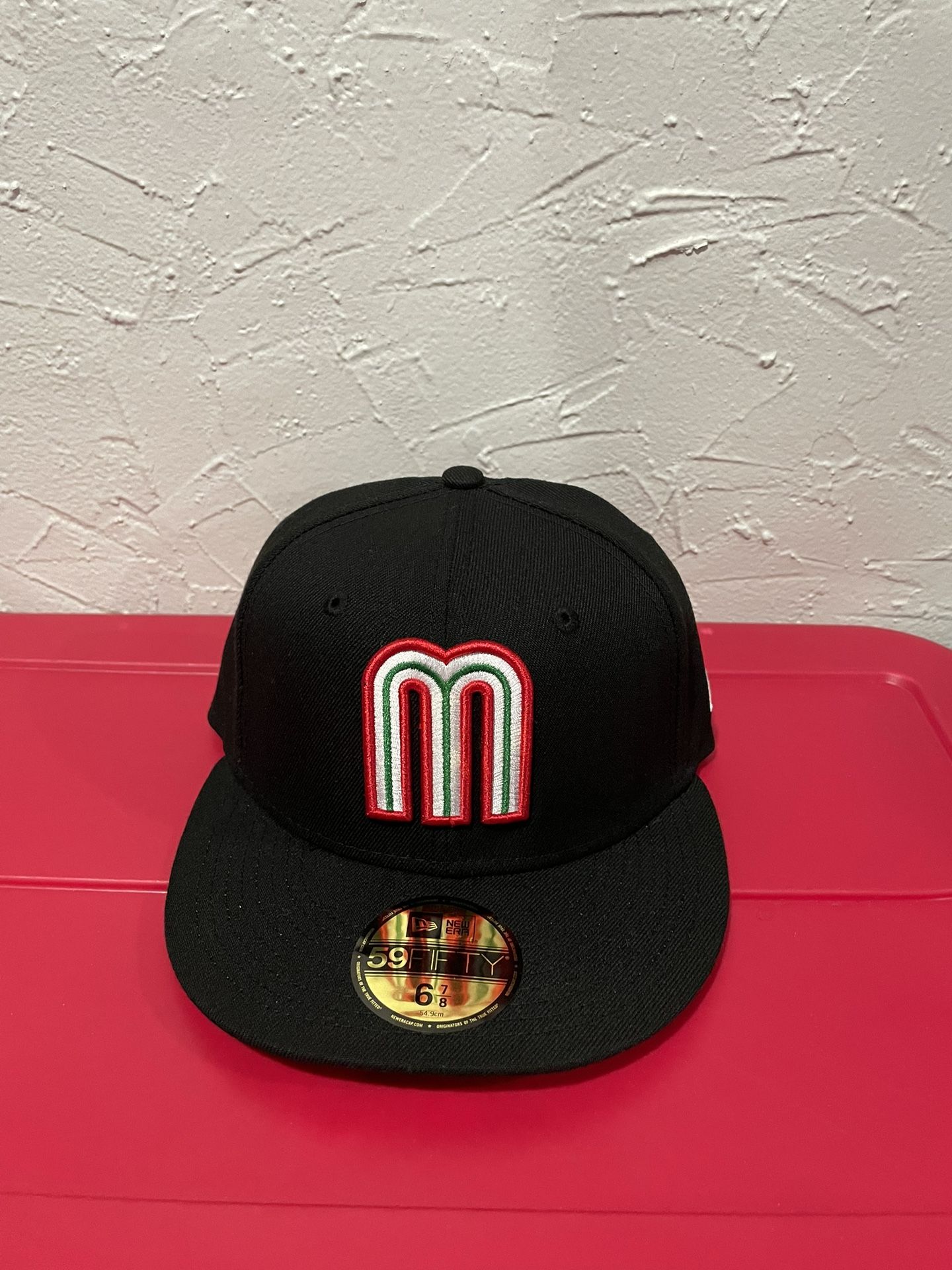 Black And Red Mexico New Era Fitted Hat