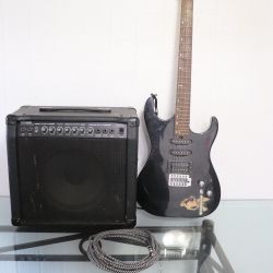 Lyion Electric Guitar By Washburn And TEC40G Guitar Amplifier 
