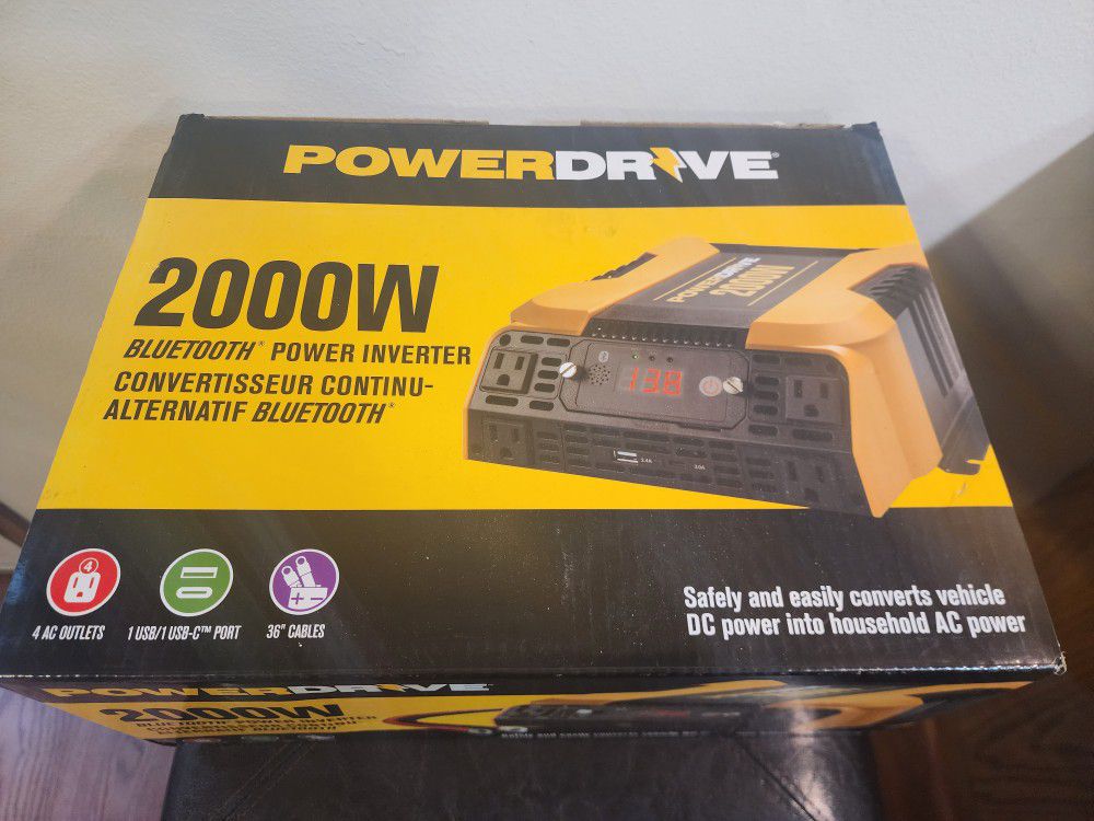 PowerDrive Portable Inverter With Bluetooth 