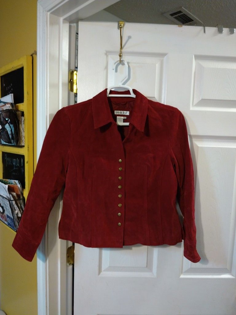 Women's PL Suede Leather Jacket