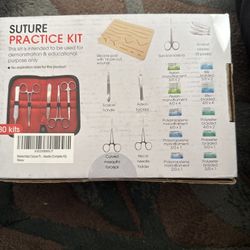 Complete Suture Practice Kit – Educational Training Set with Silicone Pad and Tools