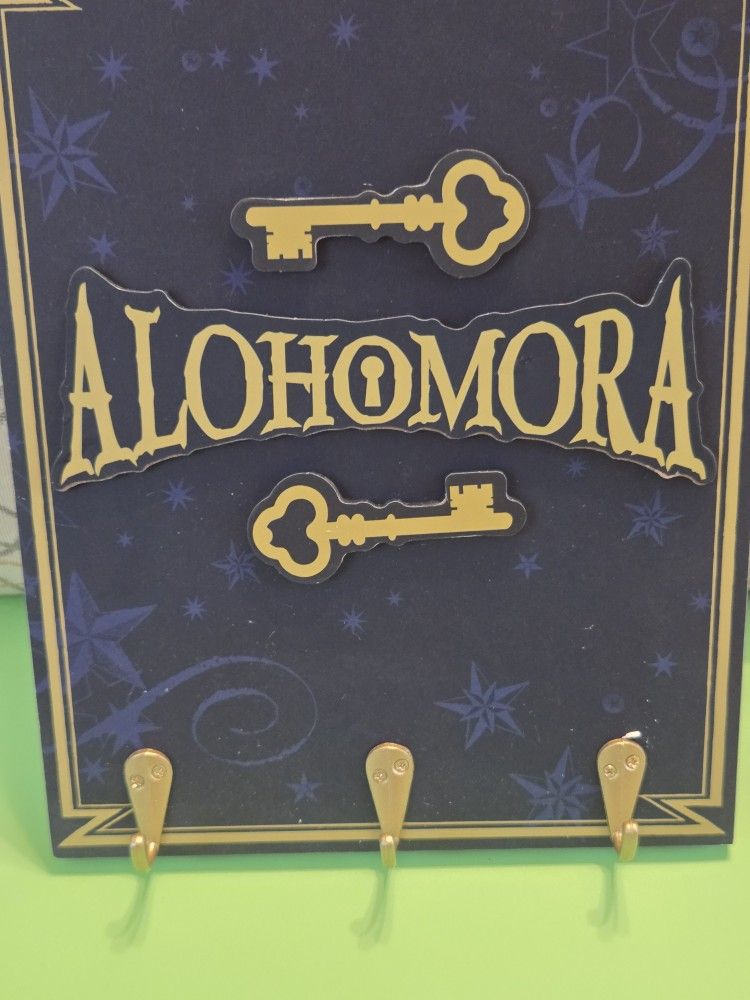 Alohomora Key Hook Wall Hanging 8" W x 10" H MDF