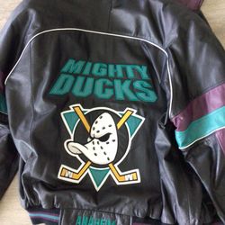 The MIGHTY DUCKS Leather Jacket 