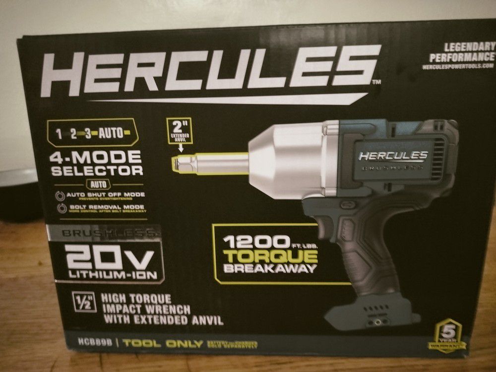 Hercules 1200 Torque Extended Anvil Impact Wrench