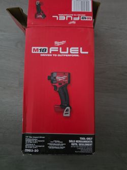 MILWAUKEE M18 FUEL BRUSHLESS 1/4"(6MM)HEX IMPACT DRIVER (TOOL ONLY)PRICE IS FIRM