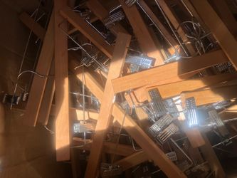 Wood pants hangers