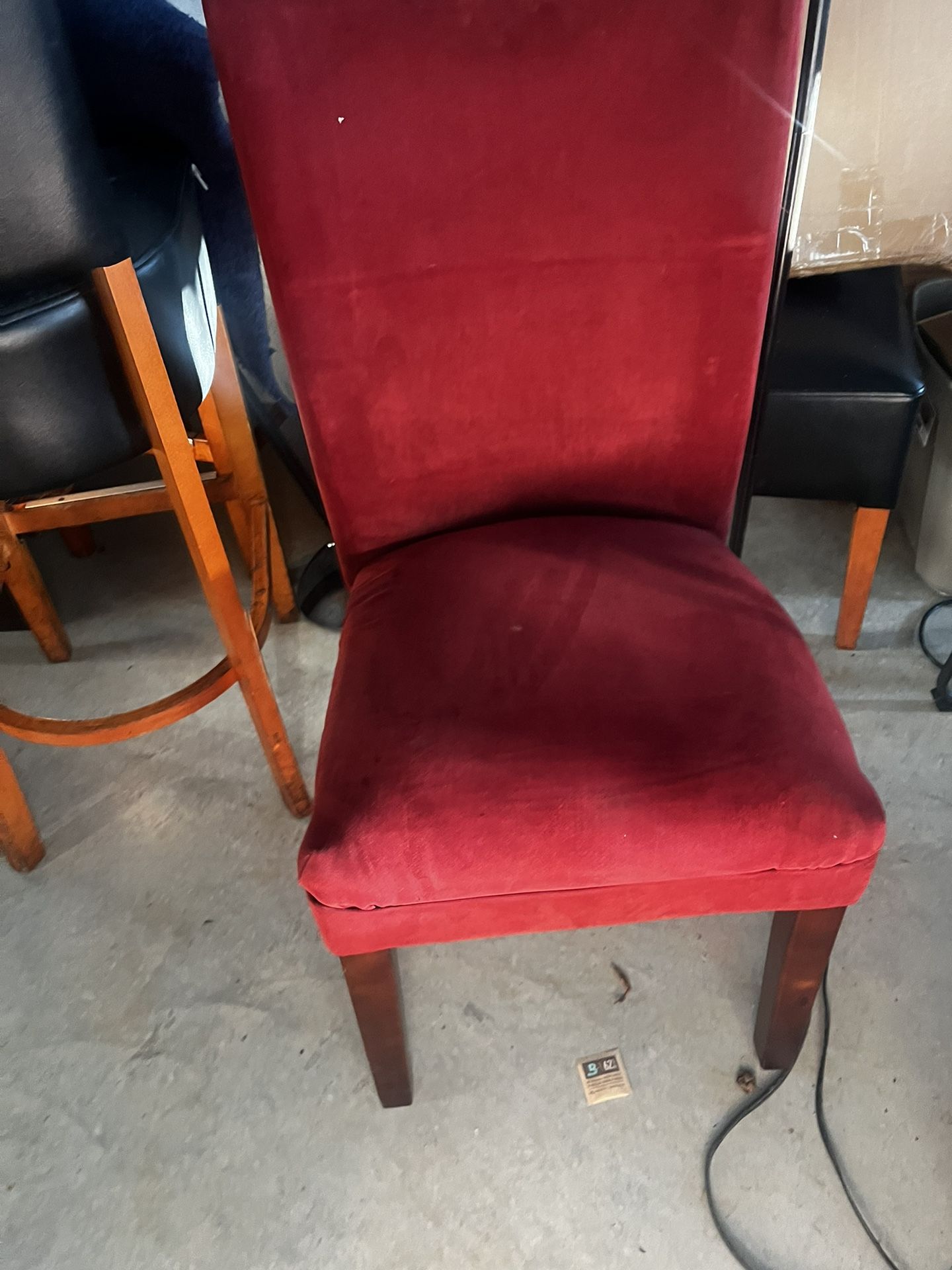 Red Sitting Chair x 2