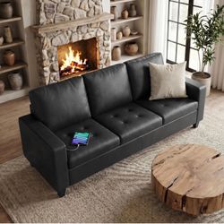 Leather sofa