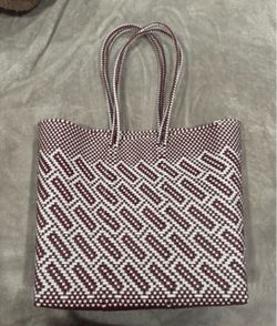Woven Plastic Tote Bag