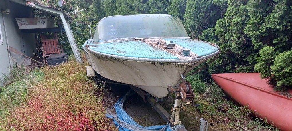 Runabout Boat. Trailer, And 60hp Motor