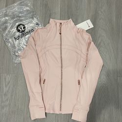 Pink Lululemon Define Jacket, Size 6 And Brand New