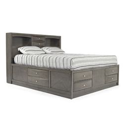 Cal King Bed With Drawers And Shelves