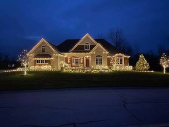 Christmas lights professional Installation