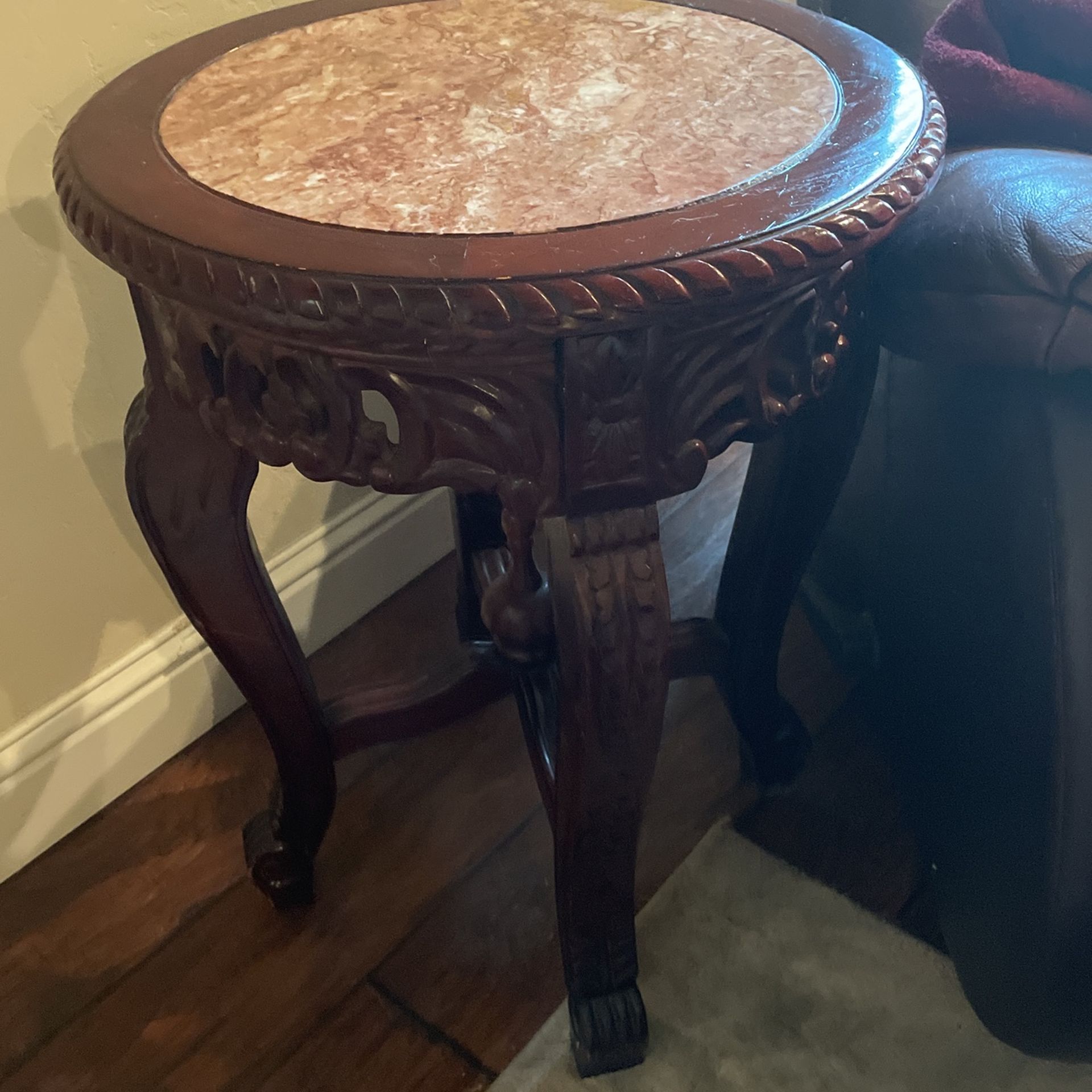 Carved Oriental Vintage Table