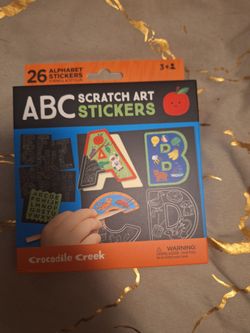Alphabet Scratch Stickers Art