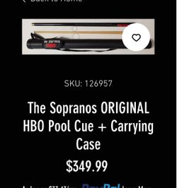 The Sopranos Pool Cue 