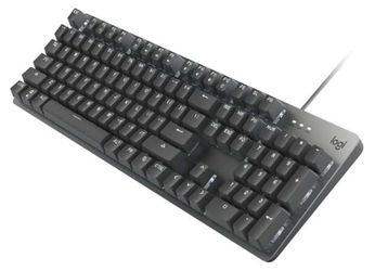 New -Logitech K845ch Mechanical Illuminated Keyboard, Cherry MX Switches, Strong Adjustable Tilt Legs, Compact Size, Aluminum Top Case, 104 Keys, USB